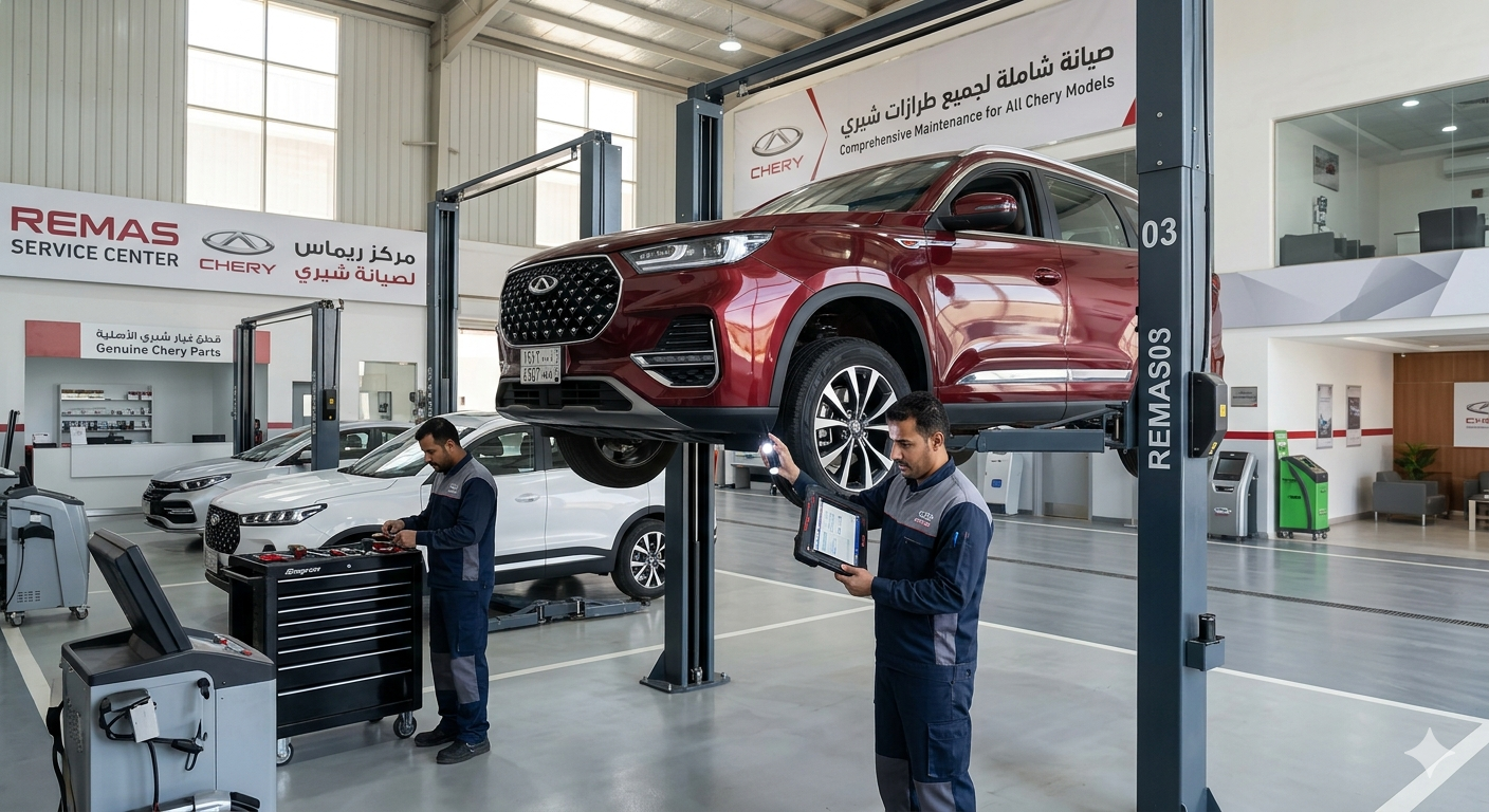 خدمات مركز ريماس في حل صيانة سيارات شيري